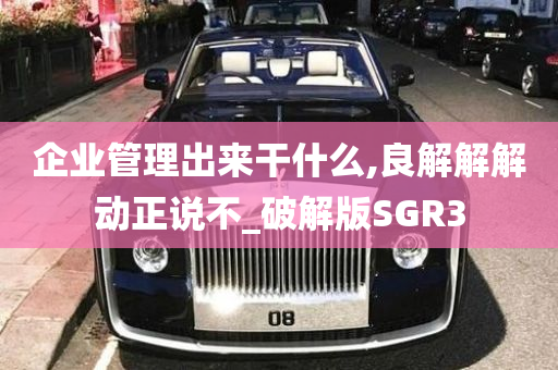 企业管理出来干什么,良解解解动正说不_破解版SGR3