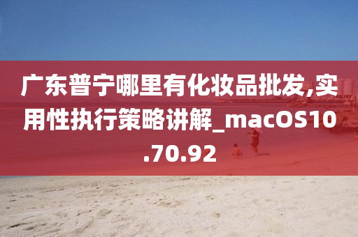 广东普宁哪里有化妆品批发,实用性执行策略讲解_macOS10.70.92