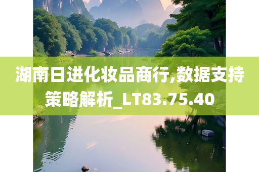 湖南日进化妆品商行,数据支持策略解析_LT83.75.40