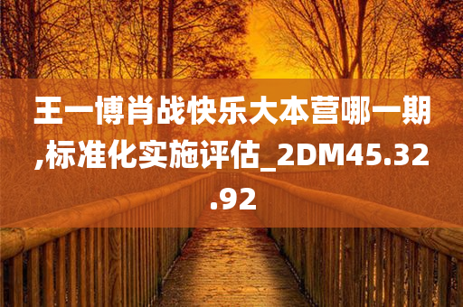 王一博肖战快乐大本营哪一期,标准化实施评估_2DM45.32.92