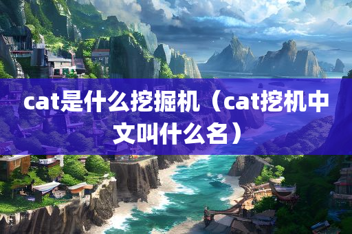 cat是什么挖掘机（cat挖机中文叫什么名）