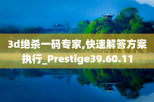 3d绝杀一码专家,快速解答方案执行_Prestige39.60.11