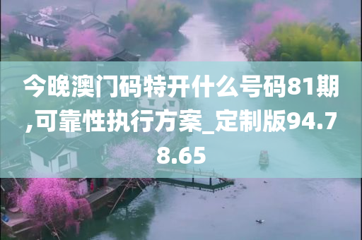 今晚澳门码特开什么号码81期,可靠性执行方案_定制版94.78.65