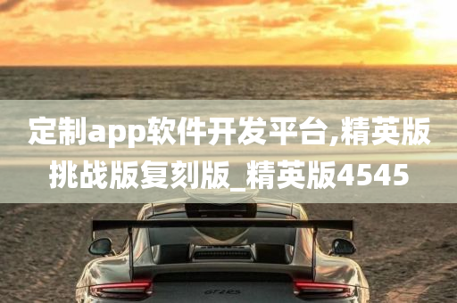 定制app软件开发平台,精英版挑战版复刻版_精英版4545