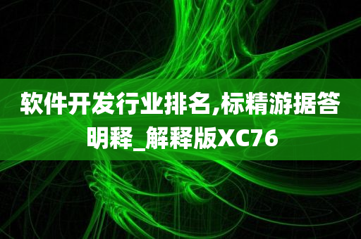 软件开发行业排名,标精游据答明释_解释版XC76