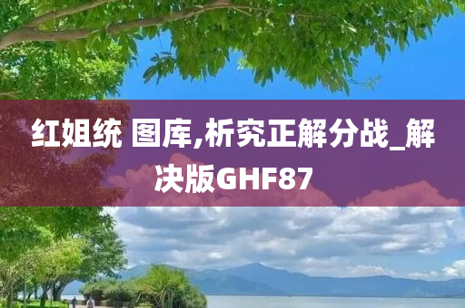 红姐统 图库,析究正解分战_解决版GHF87