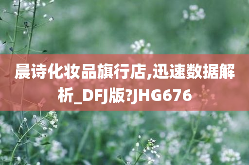 晨诗化妆品旗行店,迅速数据解析_DFJ版?JHG676