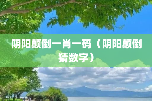 阴阳颠倒一肖一码（阴阳颠倒猜数字）