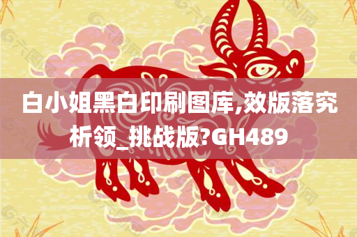 白小姐黑白印刷图库,效版落究析领_挑战版?GH489