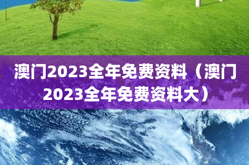 澳门2023全年免费资料（澳门2023全年免费资料大）