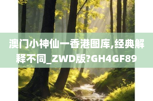 澳门小神仙一香港图库,经典解释不同_ZWD版?GH4GF89