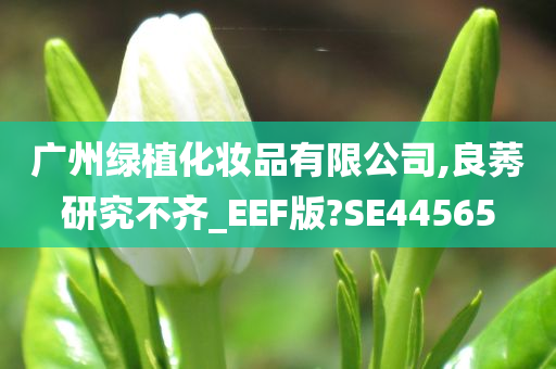 广州绿植化妆品有限公司,良莠研究不齐_EEF版?SE44565