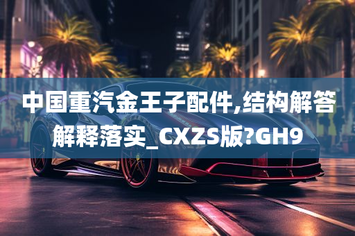 中国重汽金王子配件,结构解答解释落实_CXZS版?GH9