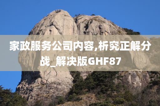 家政服务公司内容,析究正解分战_解决版GHF87