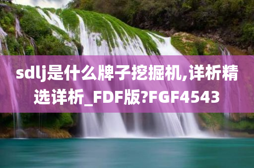 sdlj是什么牌子挖掘机,详析精选详析_FDF版?FGF4543