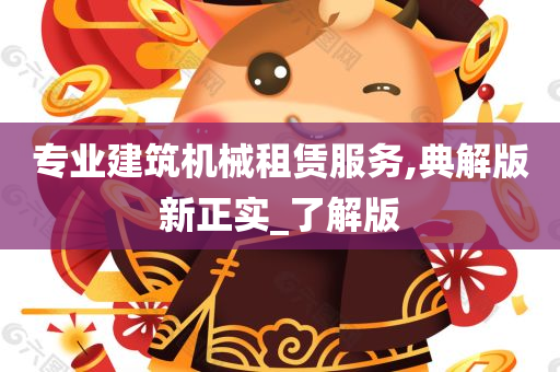 专业建筑机械租赁服务,典解版新正实_了解版