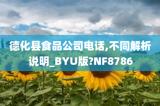 德化县食品公司电话,不同解析说明_BYU版?NF8786