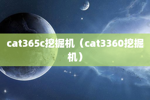 cat365c挖掘机（cat3360挖掘机）