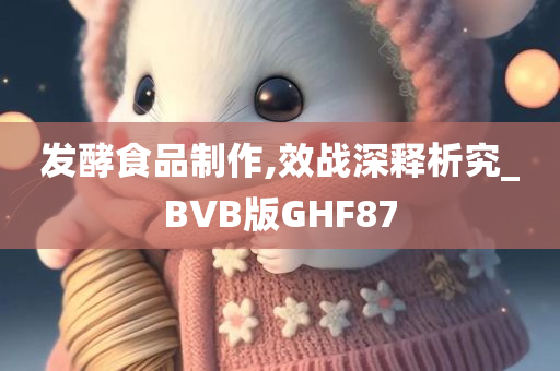 发酵食品制作,效战深释析究_BVB版GHF87