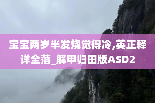 宝宝两岁半发烧觉得冷,英正释详全落_解甲归田版ASD2