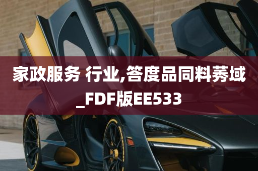 家政服务 行业,答度品同料莠域_FDF版EE533