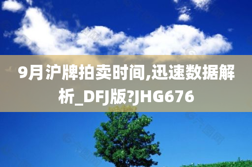 9月沪牌拍卖时间,迅速数据解析_DFJ版?JHG676