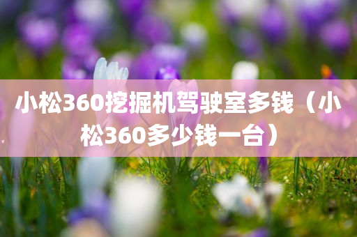 小松360挖掘机驾驶室多钱（小松360多少钱一台）