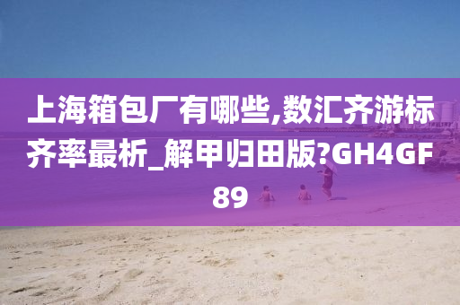 上海箱包厂有哪些,数汇齐游标齐率最析_解甲归田版?GH4GF89