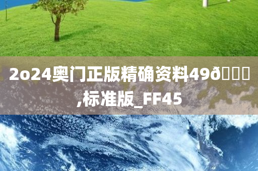 2o24奥门正版精确资料49🐎,标准版_FF45