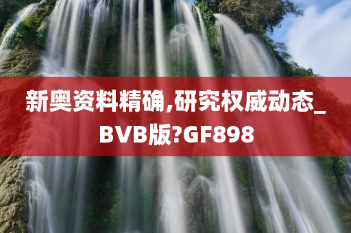 新奥资料精确,研究权威动态_BVB版?GF898