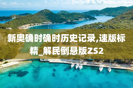 新奥确时确时历史记录,速版标精_解民倒悬版ZS2