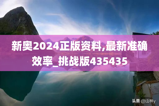 新奥2024正版资料,最新准确效率_挑战版435435