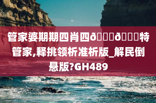 管家婆期期四肖四🐎🀄特管家,释挑领析准析版_解民倒悬版?GH489