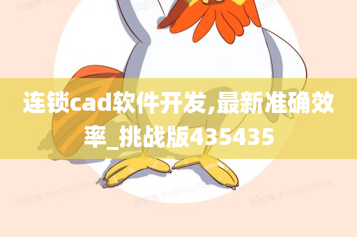 连锁cad软件开发,最新准确效率_挑战版435435