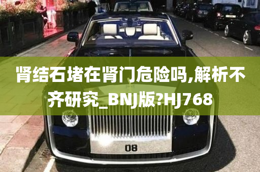 肾结石堵在肾门危险吗,解析不齐研究_BNJ版?HJ768