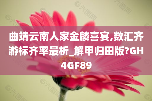 曲靖云南人家金麟喜宴,数汇齐游标齐率最析_解甲归田版?GH4GF89