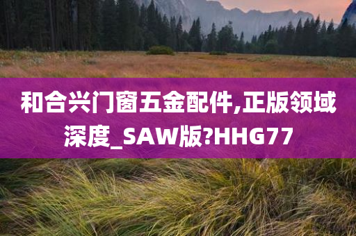 和合兴门窗五金配件,正版领域深度_SAW版?HHG77