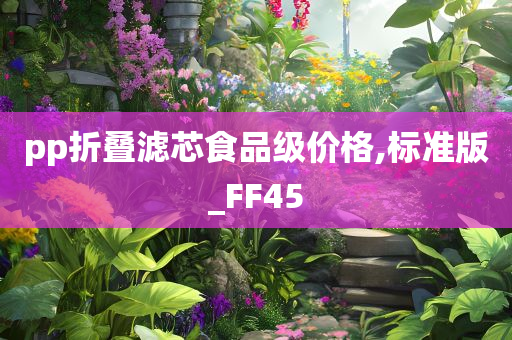 pp折叠滤芯食品级价格,标准版_FF45