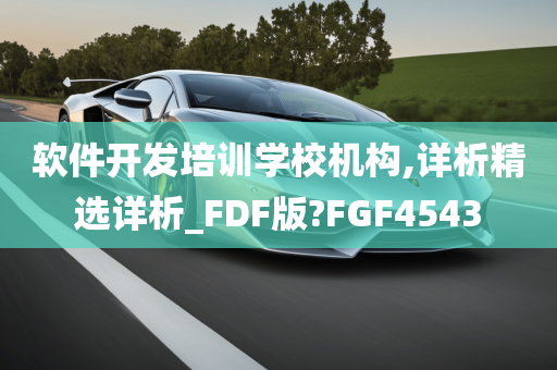 软件开发培训学校机构,详析精选详析_FDF版?FGF4543