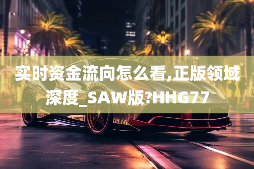 实时资金流向怎么看,正版领域深度_SAW版?HHG77