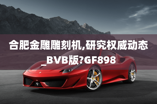 合肥金雕雕刻机,研究权威动态_BVB版?GF898