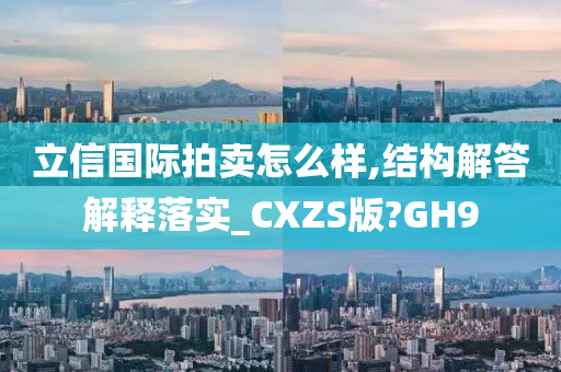 立信国际拍卖怎么样,结构解答解释落实_CXZS版?GH9