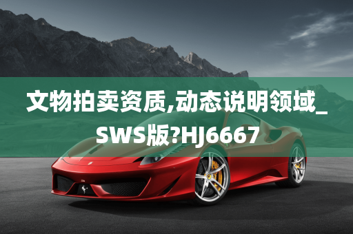 文物拍卖资质,动态说明领域_SWS版?HJ6667