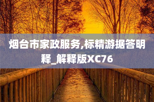 烟台市家政服务,标精游据答明释_解释版XC76