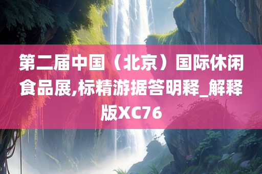 第二届中国（北京）国际休闲食品展,标精游据答明释_解释版XC76