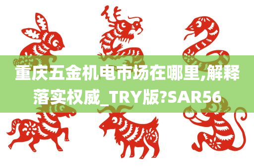 重庆五金机电市场在哪里,解释落实权威_TRY版?SAR56