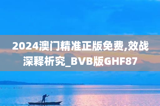 2024澳门精准正版免费,效战深释析究_BVB版GHF87