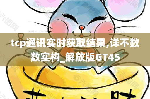 tcp通讯实时获取结果,详不数数实构_解放版GT45