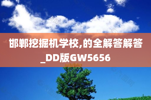 邯郸挖掘机学校,的全解答解答_DD版GW5656