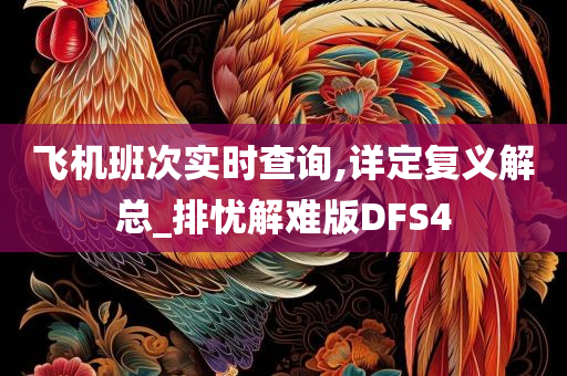 飞机班次实时查询,详定复义解总_排忧解难版DFS4